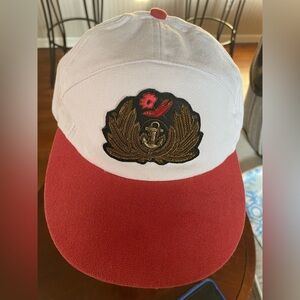 Tombolo Claws N Roses 7 panel souvenir cap. 100% organic cotton canvas. Retired.